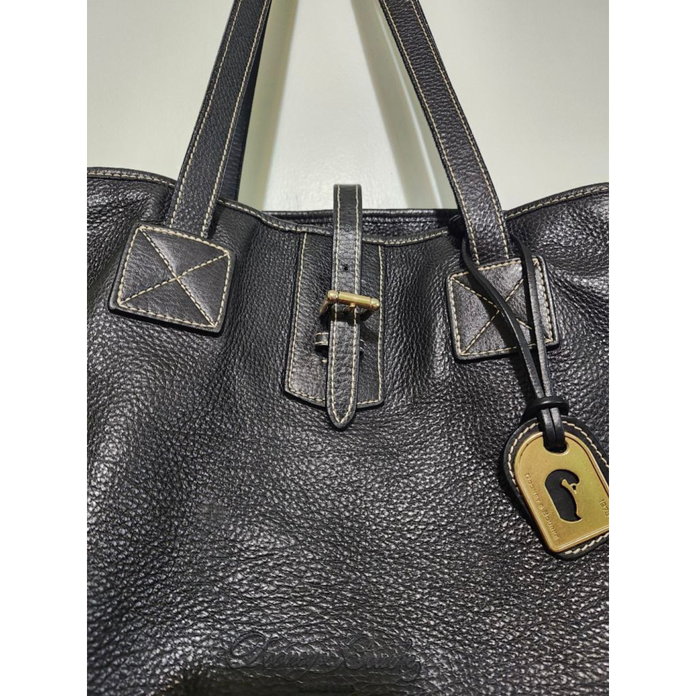 Dooney & Bourke Black Leather Tote Bag - Picture 3 of 15